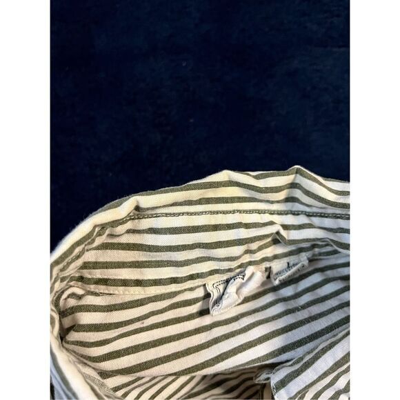 Vintage 80s Sudden Impact Stripped Button Up Shirt Sz Large B6 - Picture 6 of 8